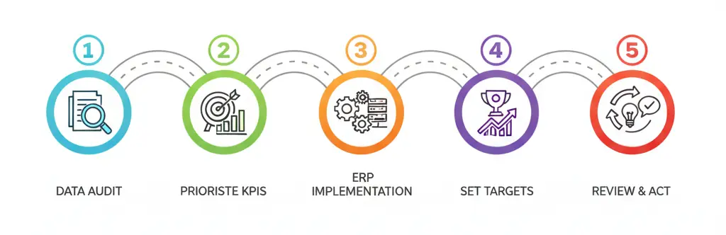 5-step roadmap for tracking manufacturing KPIs with ERP