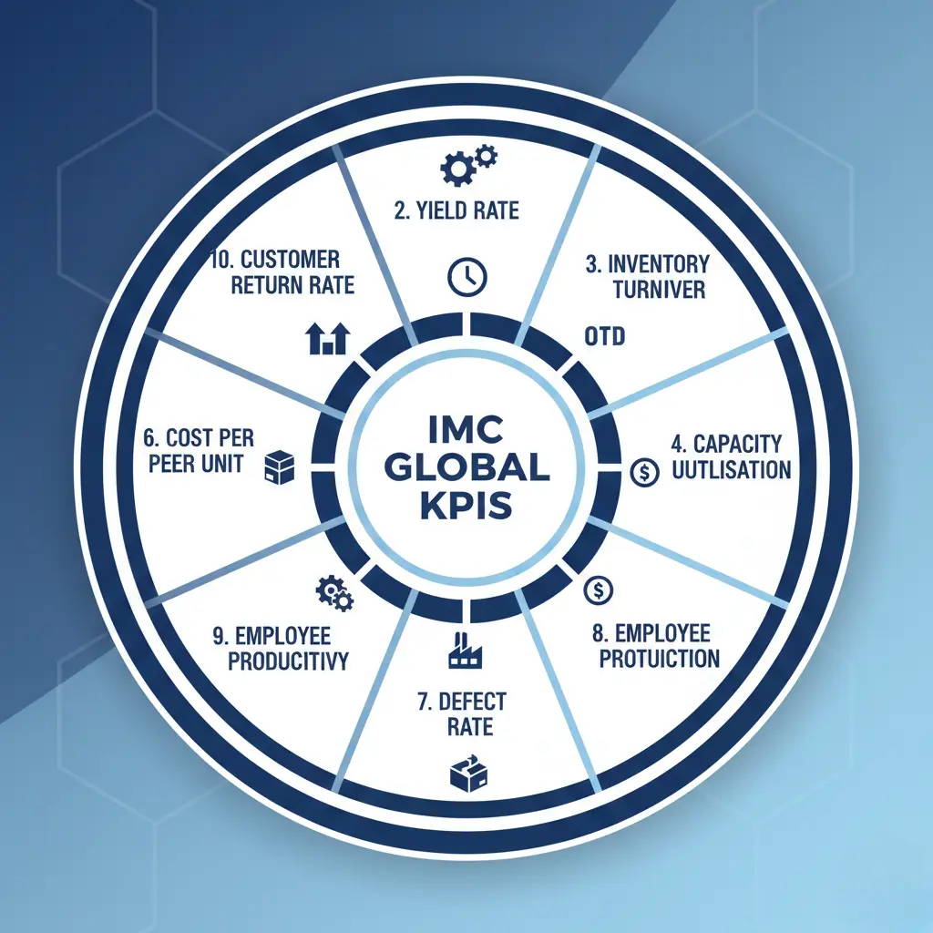 10 manufacturing KPIs infographic for Indian SMEs